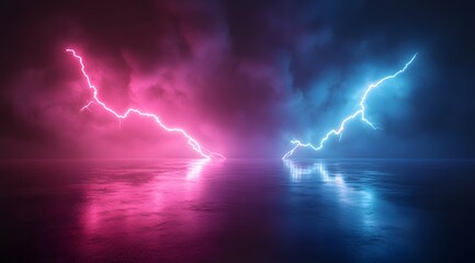 lightning in the sky