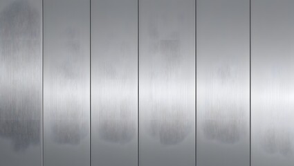 Brushed Metal Texture Silver Panels Metallic Surface Modern Minimalist
