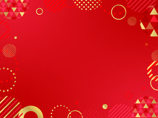 SALEやキャンペーンなどのポップ な背景	赤	