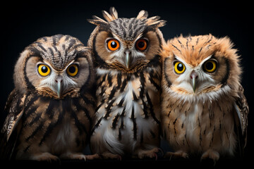Fototapeta premium Owl Wild Animal Portrait Nature Beauty