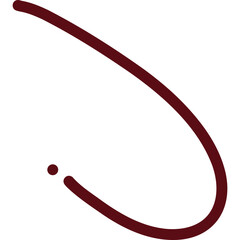 scribble line vector red