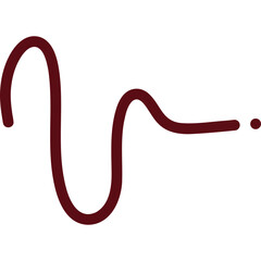 scribble line vector red