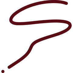 scribble line vector red