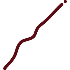 scribble line vector red