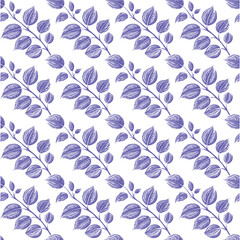 Delicate Floral Wreath Seamless Texture