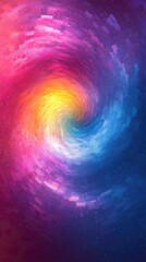 Fototapeta premium Colorful swirling gradient with vibrant light and abstract wave design