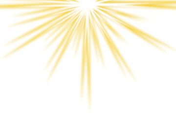 Obraz premium Glowing light rays with transparent background