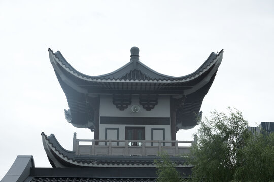 "Klang, Malaysia- 12th January, 2025: A picture of top Menara Cahaya Bulan of Masjid Cina Muslim Klang during daytime."