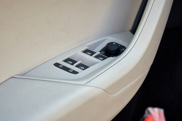 close up view of a car interioir