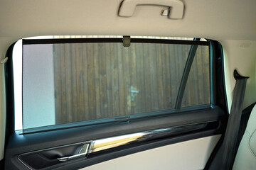 close up view of a car interioir