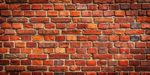 Obraz premium A Detailed Close-Up View of an Old Brick Wall Showing the Rich Texture and Varied Hues of the Bricks and Mortar