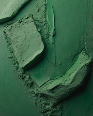 Soft Texture Of Green Plaster