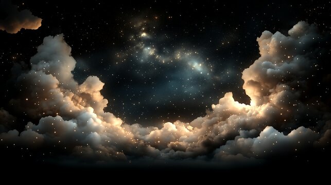 Mystical Cosmic View: The Milky Way&rsquo;s Expansive Beauty and Distant Galaxy Insight from Earth, 神秘的な宇宙の眺め：地球から見た天の川の広大な美しさと遠い銀河の洞察.Generative AI