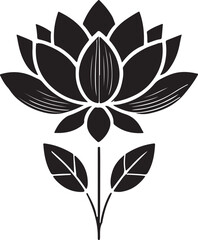 Obraz premium Isolated black flower icon Vector, black flower Silhouette,black flower icon set, black flower for logo,color black flower Vector illustration, Vector Graphic, EPS 10 , clip art work