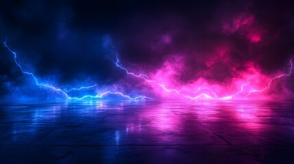 Fototapeta premium lightning in the sky