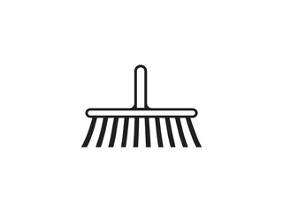 Modern Clean Broom Icon for Housekeeping, Cleaning, and Home Maintenance, Vector Broom Icon for Cleanliness, Home Organization, and Cleaning Services