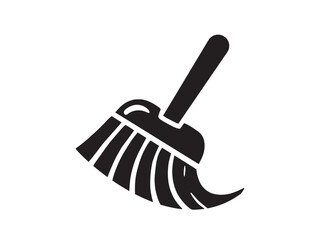 Professional Clean Broom Icon for Cleaning, Janitorial Services, and Household Chores, Simple Clean Broom Icon for Home Cleaning, Sweeping, and Floor Care