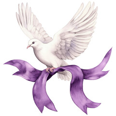 Obraz premium Elegant Purple Wedding Clipart Vector Illustration - Romantic Floral and Decorative Element