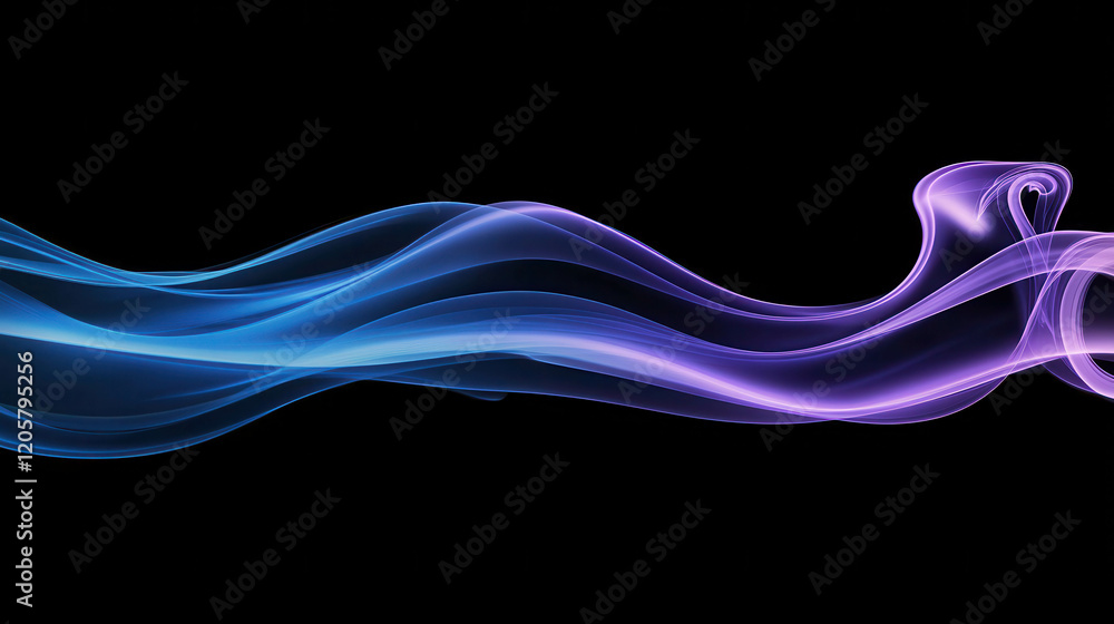 Aufkleber elegant swirling lines in dramatic background with soft light effects and smooth textures