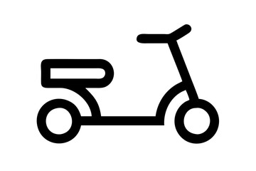 Scooter on White Background - Transportation Design