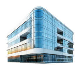Modern business building exterior architectural contemporary design high-resolution