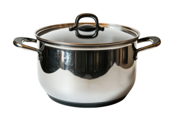 Cooking delicious meals with a large stainless steel pot kitchen product modern close-up culinary