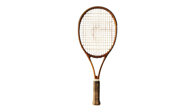 
Tennis racket on transparent background