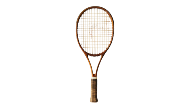 
Tennis racket on transparent background
