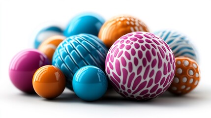 Vibrant Colorful Abstract Sphere Composition