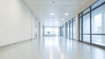 Fototapeta premium blur image background of corridor in hospital or clinic image