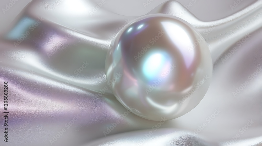 Poster a close-up of a shimmering object with radiant and glossy highlights