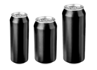 Black beer cans