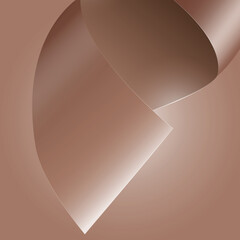 abstract graphic design paper curve background, showcase for product. vector illustration  