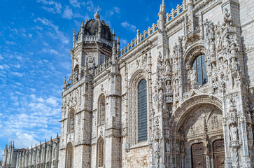 Obraz premium The Jeronimos Monastery in Lisbon, Portugal