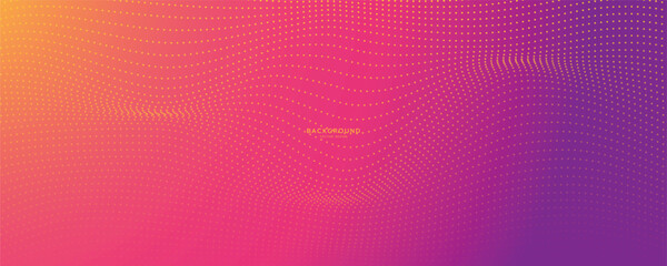 Obraz premium Abstract dotted wave background illustration vector design