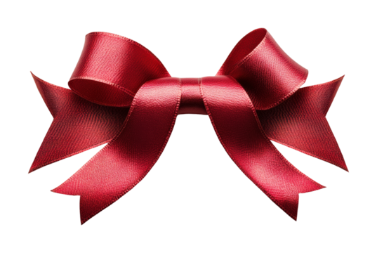 Elegant red party ribbon banner decorative graphic for celebrations festive design