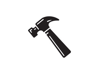 hammer isolated on white background, vector icon template