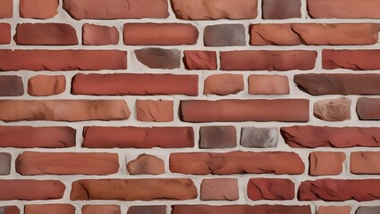 Obraz premium Rustic Red Brick Wall Texture Construction Material Architectural Detail