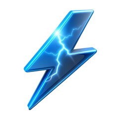 ⚡️Electric Thunder Power: 3D Lightning Bolt Icon Energy Charge fast storm shiny vivid speed force   
