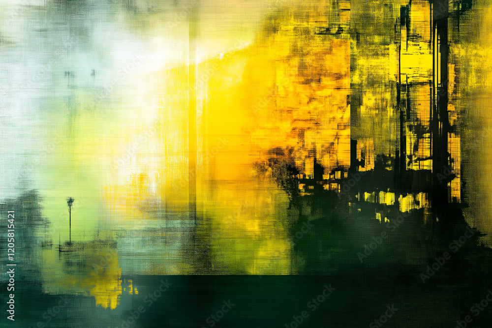 Poster an abstract texture background created by photocopying, a color double exposure, and a glitch