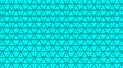 Triangle shape vector pattern background | Seamless pattern with geometric shape with cyan, teal colour | Modern pattern design for banner, web, cultural, corporate, luxury uses