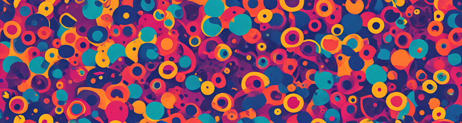 illustrazione sfondo con elementi astratti e motivi geometrici a tema surreale