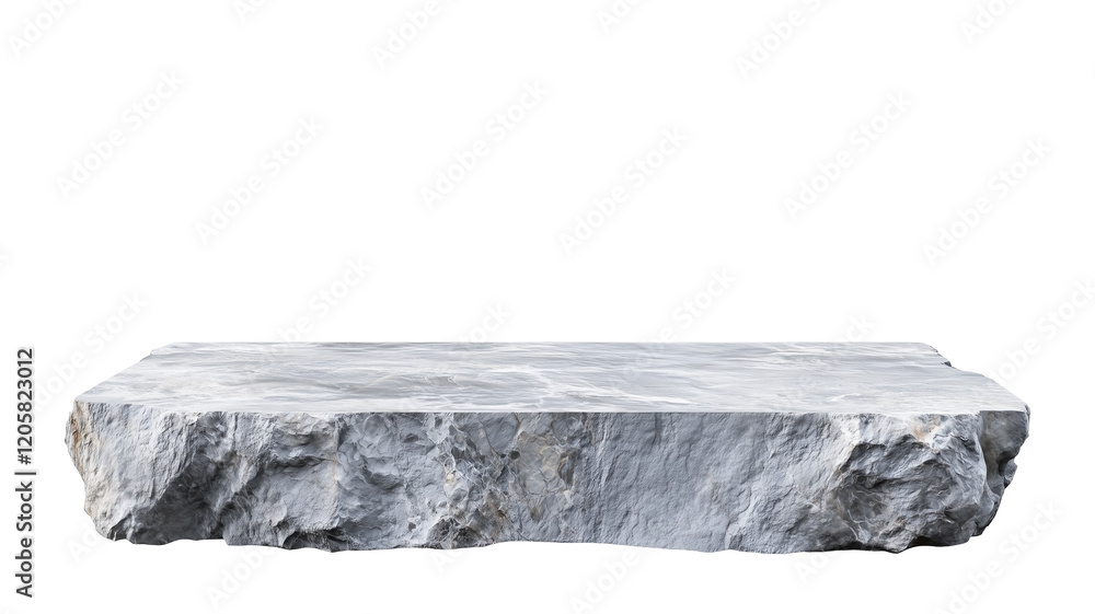 Poster stone platform with textured surface for product display, featuring rugged, natural appearance. idea