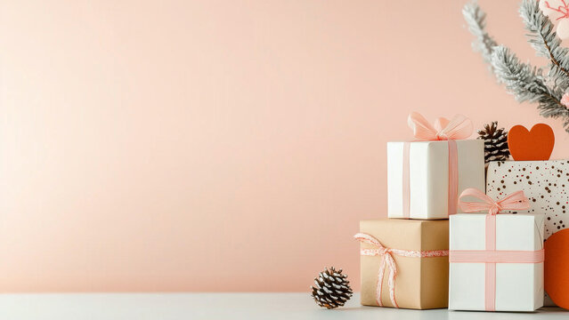 Romantic Vibes: A Sleek Valentine’s Background Design