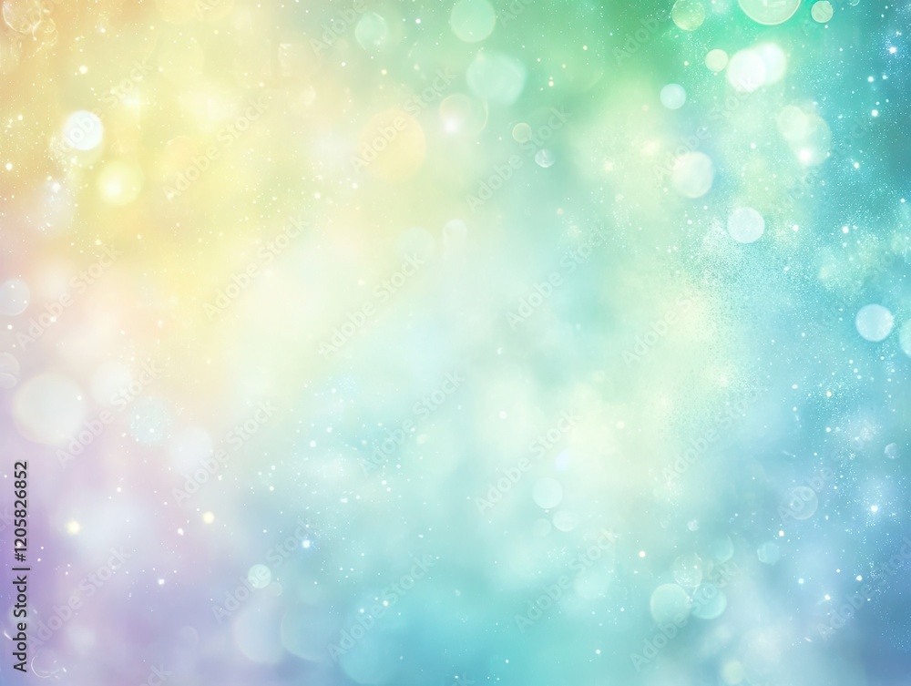 Aufkleber abstract pastel bokeh background with soft light and sparkles.