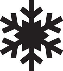 Silhouette snowflakes icon vector art 