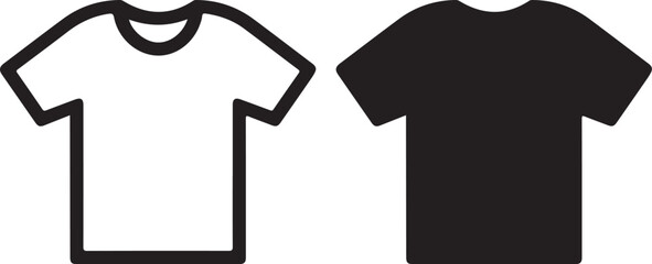 t shirt vector icon set vector