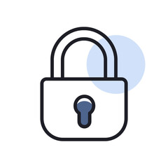 Security lock icon. Privacy and data protection