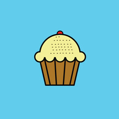 Download Delicious Cupcake Icon Vector Art And Graphics