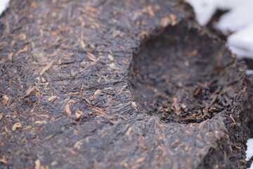 Big Circle Pu-erh Tea On Paper.